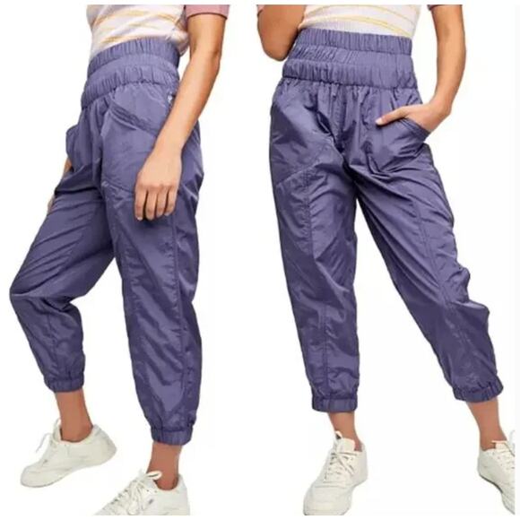 Free People Movement M Way Home Joggers Purple Athleisure Gym Workout Sporty Y2K - Picture 1 of 10
